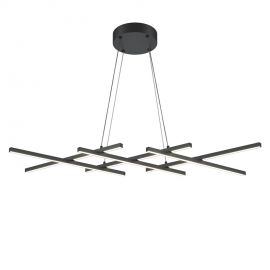 Pendule, Lustre suspendate - Lustra LED suspendata design geometric Halo negru