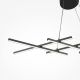 Pendule, Lustre suspendate - Lustra LED suspendata design geometric Halo negru