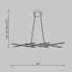 Pendule, Lustre suspendate - Lustra LED suspendata design geometric Halo negru