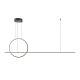 Pendule, Lustre suspendate - Lustra LED suspendata design geometric Halo negru