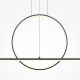 Pendule, Lustre suspendate - Lustra LED suspendata design geometric Halo negru