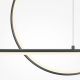 Pendule, Lustre suspendate - Lustra LED suspendata design geometric Halo negru