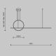Pendule, Lustre suspendate - Lustra LED suspendata design geometric Halo alama
