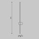 Aplice, corpuri de iluminat pentru pereti - Aplica LED minimalista design liniar Light stick 10W alama