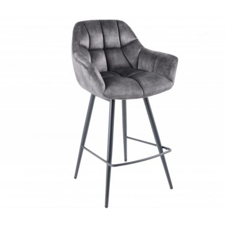 Scaune Bar - Set 2 scaune de bar pivotante Papillon gri