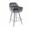 Set 2 scaune de bar pivotante Papillon gri