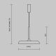 Pendule, Lustre suspendate - Lustra/Pendul LED design modern Gerhard 40cm gri