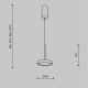 Pendule, Lustre suspendate - Pendul LED design modern El 14,5cm teracota