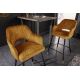 Scaune Bar - Set 2 scaune de bar Paris galben mustar
