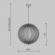 Pendule, Lustre suspendate - Pendul design decorativ natural Roots 50cm