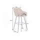 Scaune Bar - Set 2 scaune de bar Turin microfibra maro vintage