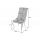 Seturi scaune, HoReCa - Set 2 scaune stil baroc Modern Barock, gri/ auriu