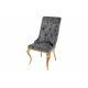 Seturi scaune, HoReCa - Set 2 scaune stil baroc Modern Barock, gri/ auriu