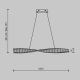 Pendule, Lustre suspendate - Lustra LED suspendata design modern Krone 100cm