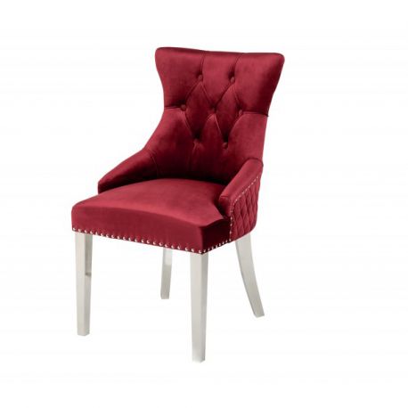 Seturi scaune, HoReCa - Set 2 scaune stil baroc Castle Deluxe, rosu