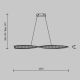 Pendule, Lustre suspendate - Lustra LED suspendata design modern Krone 120cm