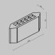 Aplice - Aplica LED ambientala de exterior IP54 Pull 5W