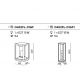 Stalpi - Mini Stalp iluminat exterior IP54 Cell H-50cm