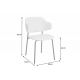 Seturi scaune, HoReCa - Set 2 scaune stil modern Tracy Alpine, boucle alb