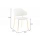 Seturi scaune, HoReCa - Set 2 scaune stil modern Tracy Alpine, boucle alb