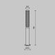 Stalpi - Mini Stalp LED iluminat exterior IP65 Lit grafit H-78,5cm