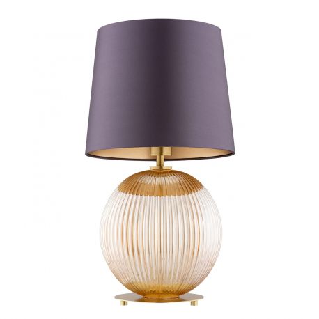 Veioze - Veioza eleganta realizata manual Hampton, bej miere/ pruna-violet