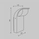 Aplice - Aplica LED de perete iluminat exterior IP65 Stock