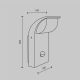 Aplice - Aplica LED cu senzor de miscare iluminat exterior IP44 Stock