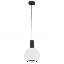 Lustra / Pendul design modern SAGUNTO 20cm, negru