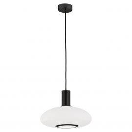 Lustra / Pendul design modern SAGUNTO 30cm, negru