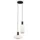 Pendule, Lustre suspendate - Lustra cu 2 pendule design modern SAGUNTO, negru