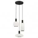 Lustra cu 3 pendule design modern SAGUNTO, negru