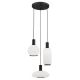 Pendule, Lustre suspendate - Lustra cu 3 pendule design modern SAGUNTO, negru