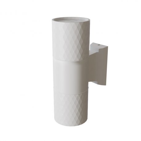 Aplice - Aplica de perete iluminat ambiental exterior IP54 Bowery 2L alb