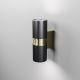 Aplice - Aplica de perete iluminat ambiental exterior IP54 Bowery 2L alama/negru