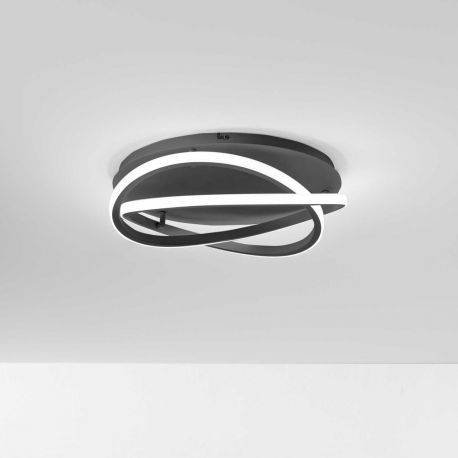 Plafoniere - Plafoniera LED design modern ATIA 45cm alb sau negru