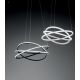 Pendule, Lustre suspendate - Lustra LED circulara design modern ATIA 65cm alb sau negru