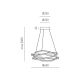 Pendule, Lustre suspendate - Lustra LED circulara design modern ATIA 65cm alb sau negru