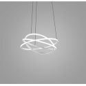 Lustra LED circulara design modern ATIA 65cm alb sau negru