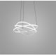 Lustra LED circulara design modern ATIA 65cm alb sau negru