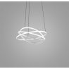 Lustra LED circulara design modern ATIA 65cm alb sau negru