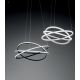 Pendule, Lustre suspendate - Lustra LED circulara design modern ATIA 80cm alb sau negru