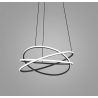 Lustra LED circulara design modern ATIA 80cm alb sau negru