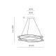 Pendule, Lustre suspendate - Lustra LED circulara design modern ATIA 100cm alb sau negru