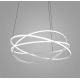 Pendule, Lustre suspendate - Lustra LED circulara design modern ATIA 100cm alb sau negru