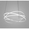 Lustra LED circulara design modern ATIA 100cm alb sau negru