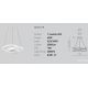 Pendule, Lustre suspendate - Lustra LED design modern Diva 50cm, auriu, alb sau titan
