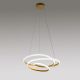 Lustra LED design modern Diva 50cm, auriu, alb sau titan