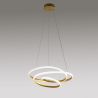 Lustra LED design modern Diva 50cm, auriu, alb sau titan