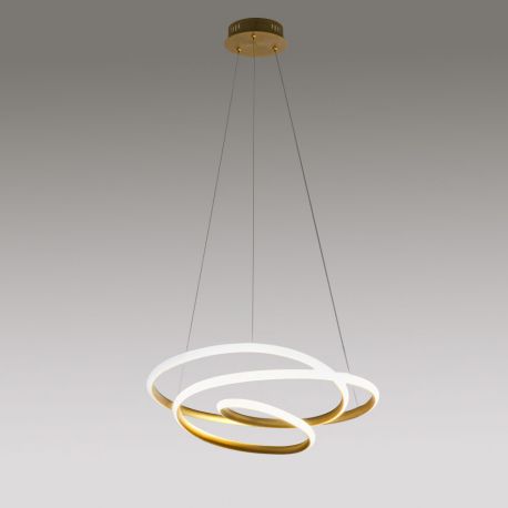 Pendule, Lustre suspendate - Lustra LED design modern Diva 65cm, auriu, alb sau titan